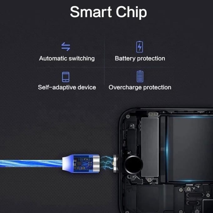 Lueur LED verlichting snelladen magnetische USB Type C kabel magnetische USB Micro oplaadkabel draad voor Huawei iPhone