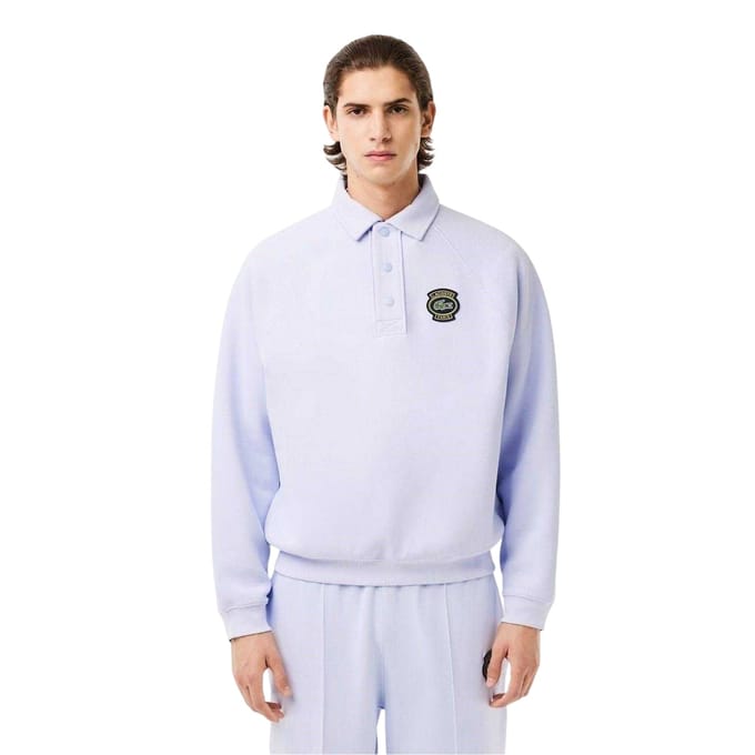 Lacoste Heren Heritage Katoenen Sweatshirt (Blauw)