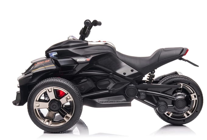 Elektrische kinder Trike Spyder - Elektrische Kinder Quad - 24V - met Afstandsbediening - Zwart