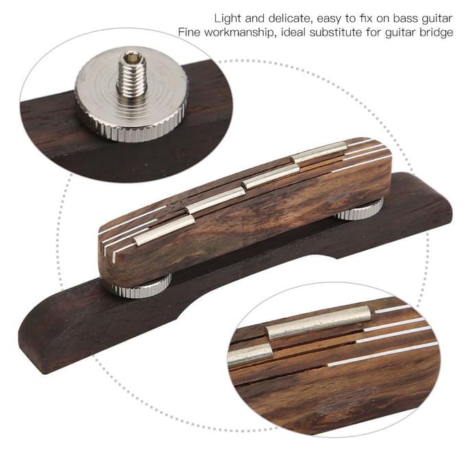 Gitaarbrug Palissander 4 Snaren Delicate Mandoline Muziekinstrument Accessoires Rozekleur helder roze