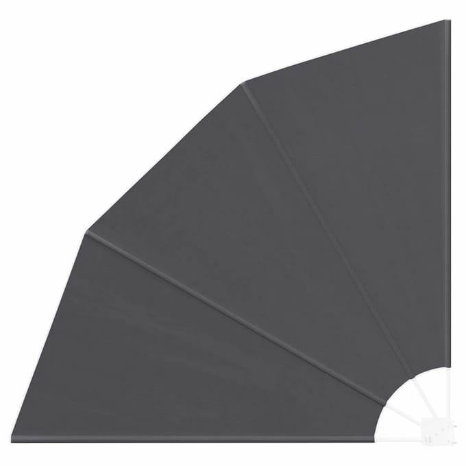 vidaXL - Balkon - Privacy - Scherm - 140 - x - 140 - cm - Polyester - Zwart