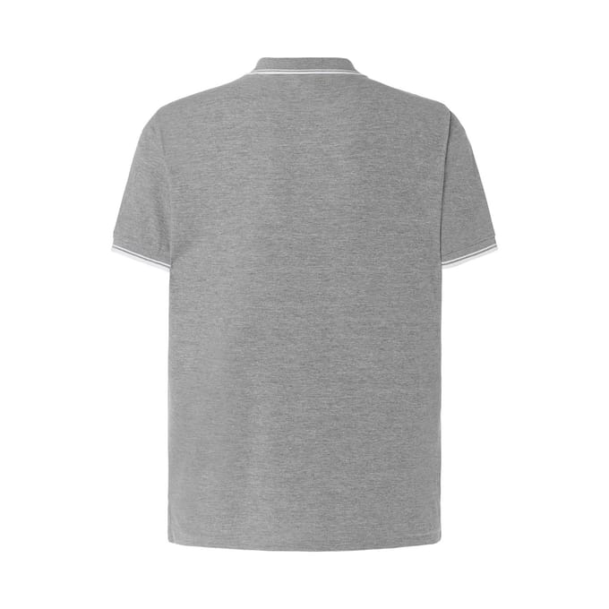JHK Heren Melange Regular Poloshirt (Grijze Melange)