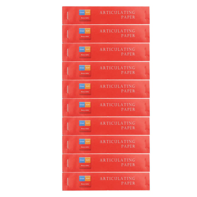 400 stuks Rood Dun Tandheelkundig Artikulerend Papier Dubbelzijdig Bijtpapier Strips Artikulerend Papier red