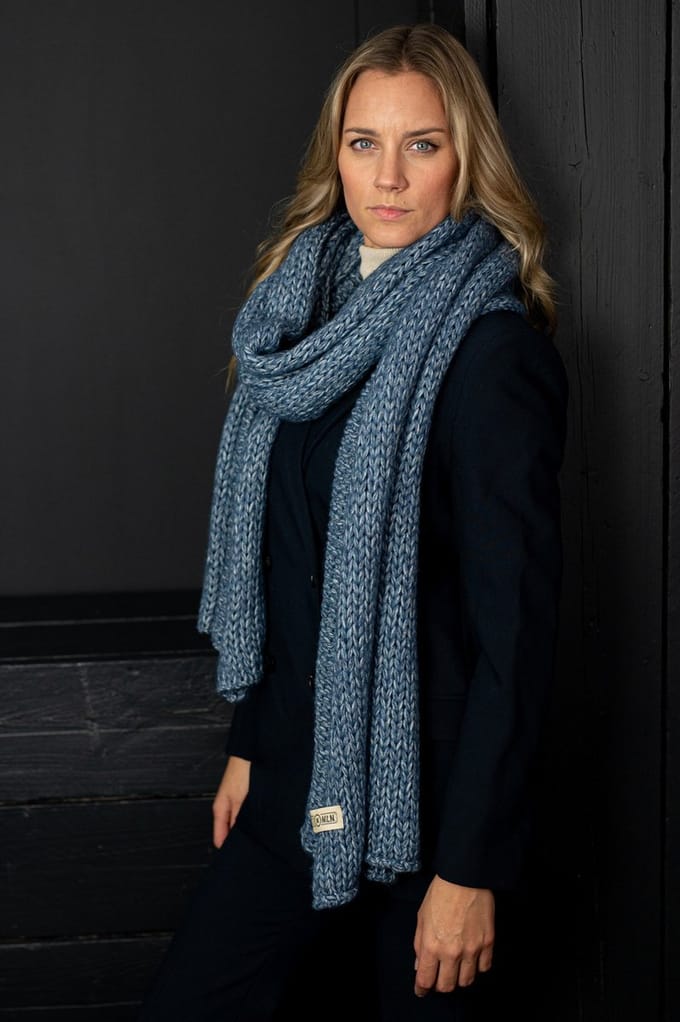 Sjaal Antartica - Jeans blauw