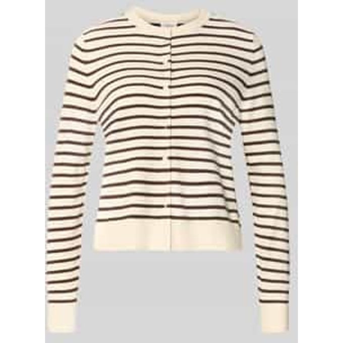 Regular fit gebreid jack van viscosemix