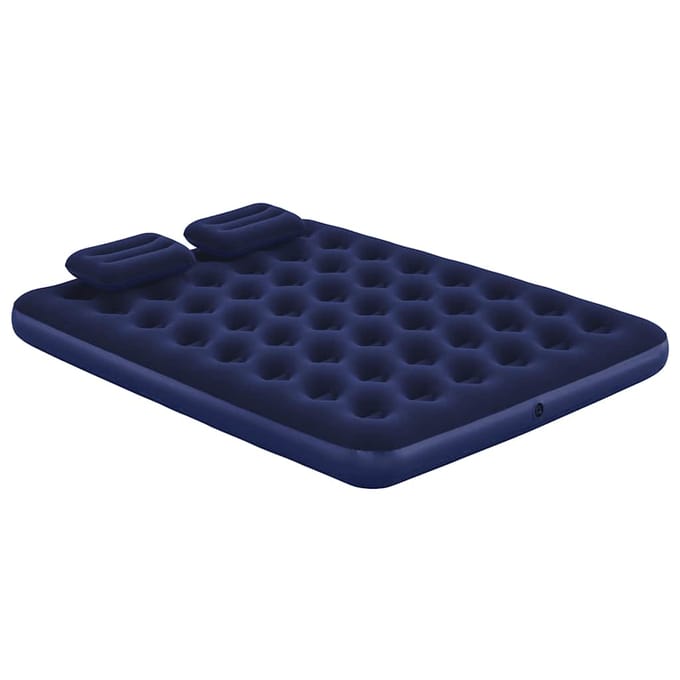 Bestway Luchtbed opblaasbaar met kussen en pomp 203x152x22 cm 67374