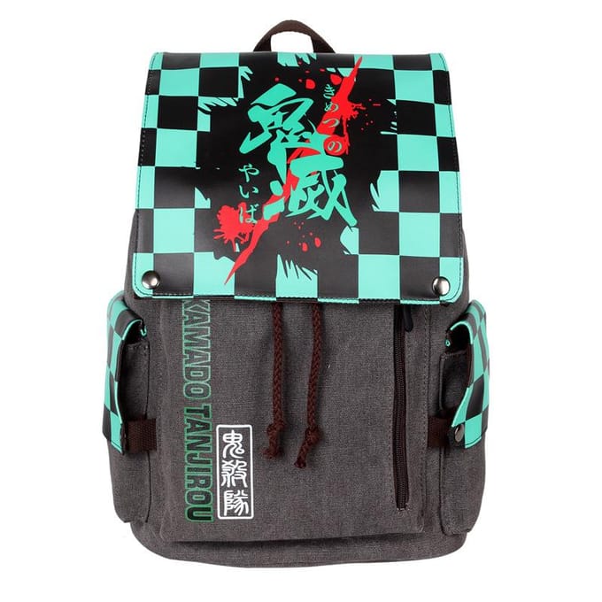 Anime Demon Slayer Messenger Bag ONE PIECE Schooltas Rugzak blauw