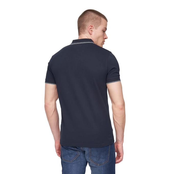 Henleys Heren Henflare Poloshirt (Marine)