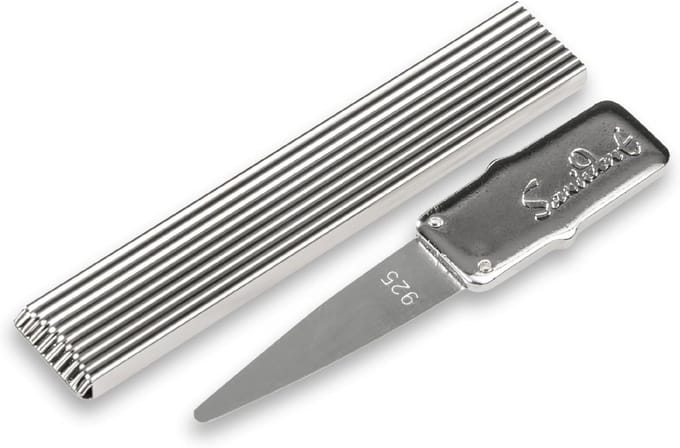 Zilveren tandenstoker met buigzame punt 925