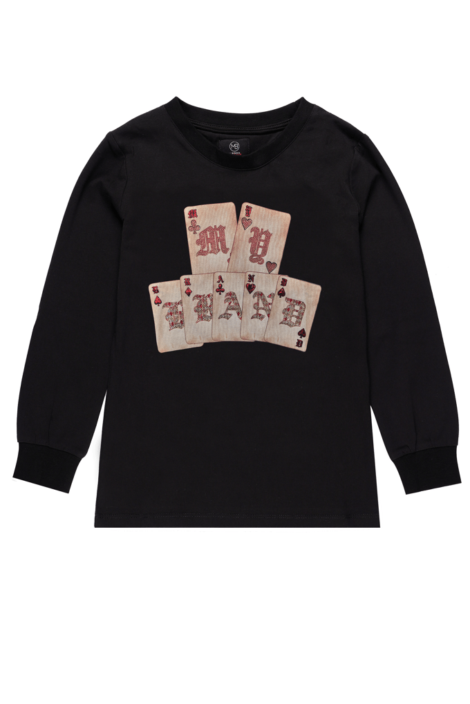 Risk Cards Longsleeve | BLACK - BLACK / 10