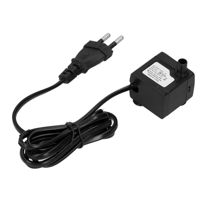 Mini dompelpomp anti-droogte aquarium dempende waterverversingsfilter 3W 80 GPH black