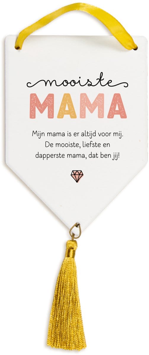 Tegel Deco groot - Mama
