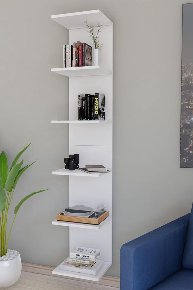 Boekenkast - Wandmontage wandplank - Wit