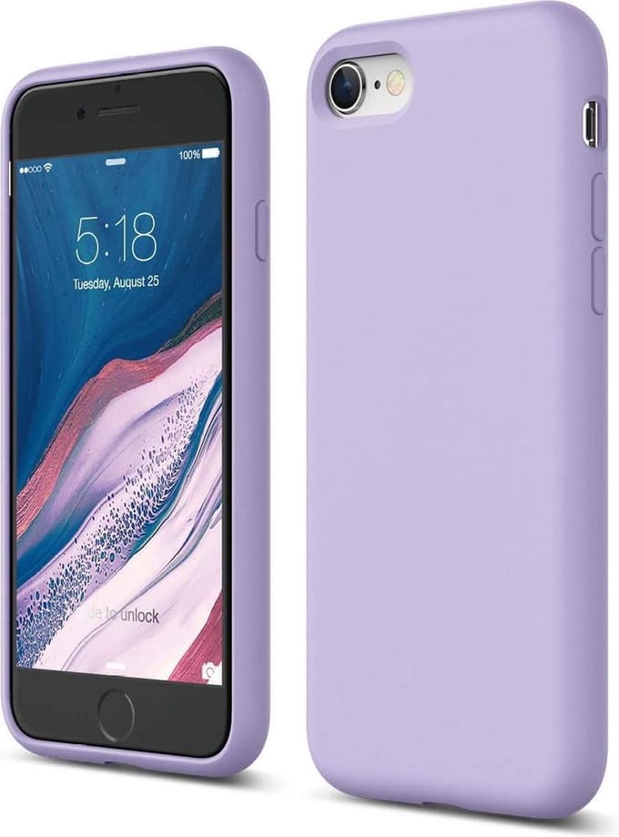 HB Hoesje Geschikt voor Apple iPhone 7 / 8 - Paars - Siliconen Back Cover