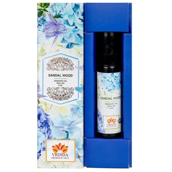 Sandelhout Roller Olie (8 ml), Sandelhout aromatische olie rollerfles, Vrindaam 10.25 white