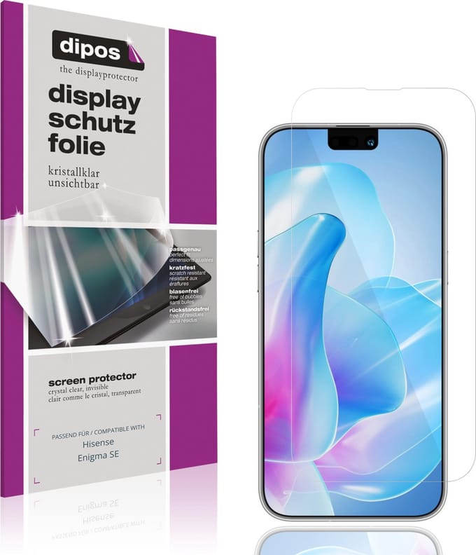 dipos – 4x Beschermfolie geschikt voor Hisense Enigma SE | Krasbestendige & heldere Screenprotector Ultra-Thin