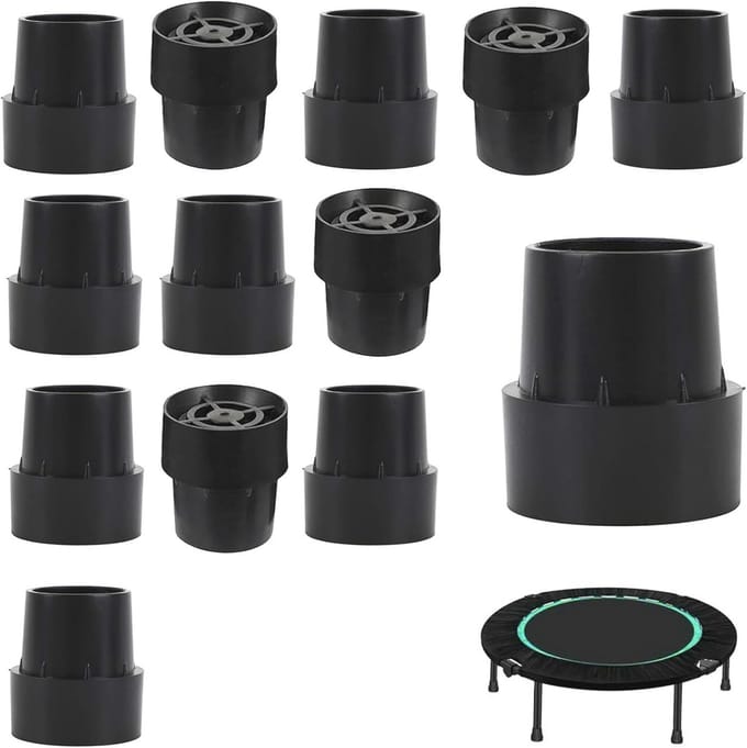 Rubberen pootdoppen voor trampolines en meubels - Antislip - 12 stuks