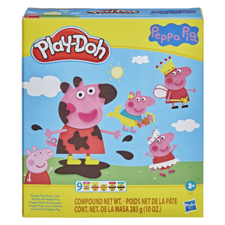 Play-Doh Peppa Pig Styling Speelset - Boetseerklei - Inclusief 9 Play-Doh potjes