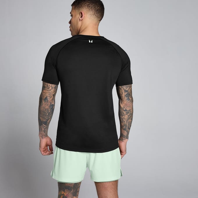 MP Heren Training T-Shirt - Zwart / Light Lime - S