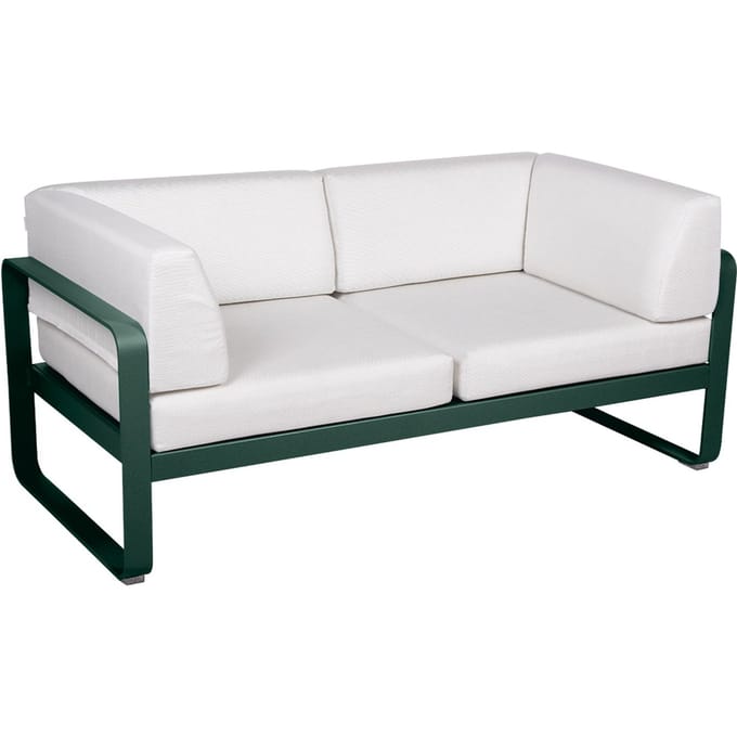 Fermob BELLEVIE club sofa 2 zits - 02 cedergroen - 81 witgrijs