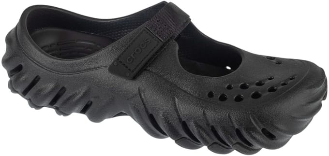 Crocs Echo Mary Jane W Clog, Vrouwen, Zwart, Slippers, maat: 38/39