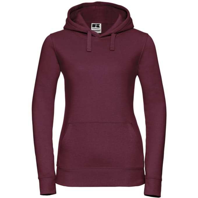 Russell Dames/Dames Authentic Hoodie (Bourgondië)