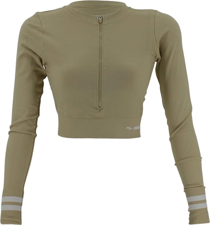 Sport top dames Khaki M