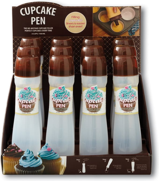 Tovolo Keukenhulp Gadget cupcakepen display 12 stuks Bruin