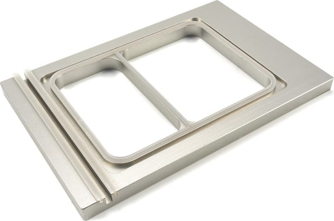 Menu Tray 225 x 175 mm Small - 2 Compartments - -