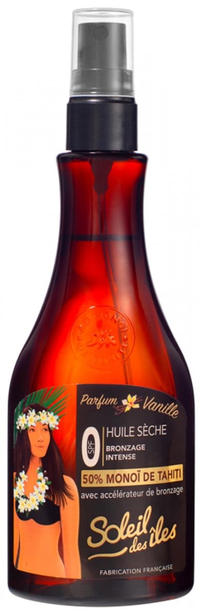 Soleil des îles Intense Tanning Droge Olie 150 ml Vanille
