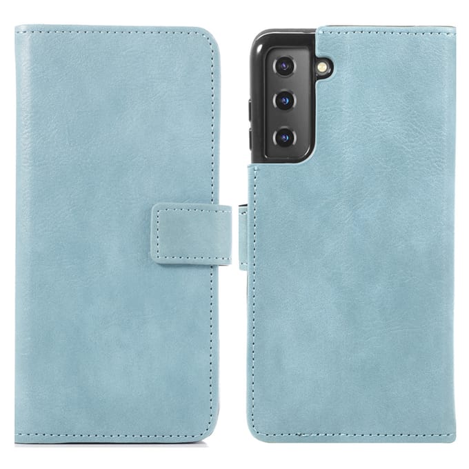 imoshion Hoesje - Geschikt voor Samsung Galaxy S21 - Luxe Bookcase - Lichtblauw