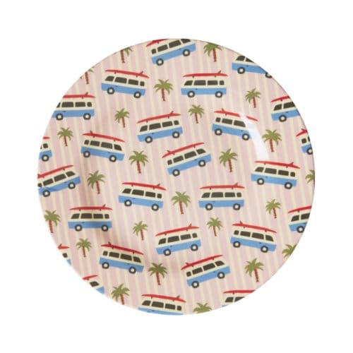 Rice melamine kinderbord pink cars