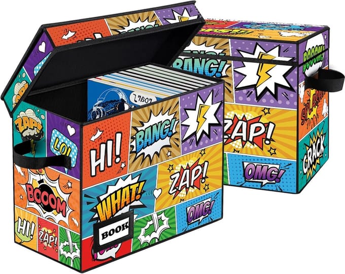 2x Opvouwbare Opbergdoos voor Strips en Comics - Heavy Duty Strip Container Houder