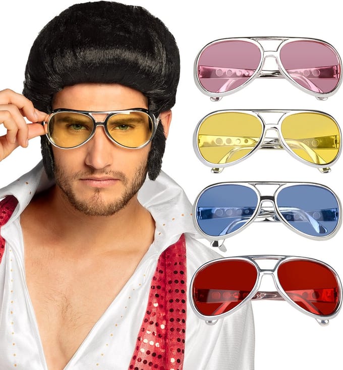 Boland - Partybril Rock 'n Roll Reno - Volwassenen - 50's - Rock & Roll - 50's - Rock & Roll