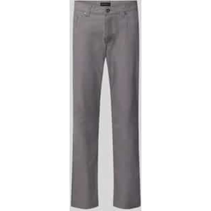 straight fit broek van katoenmix model 'Yarn'