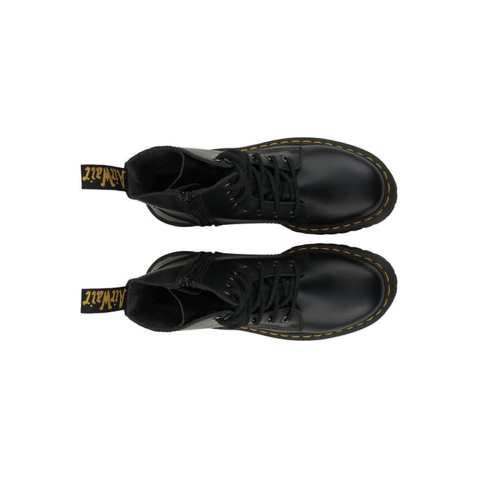 Dr. Martens Jadon Glad Leer Platform Boot Zwart Heren Sneakers 15265001 43 black