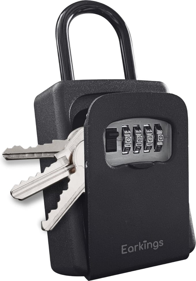 Earkings® Sleutelkluis Hangslot - Sleutelkluisje met Code voor Buiten