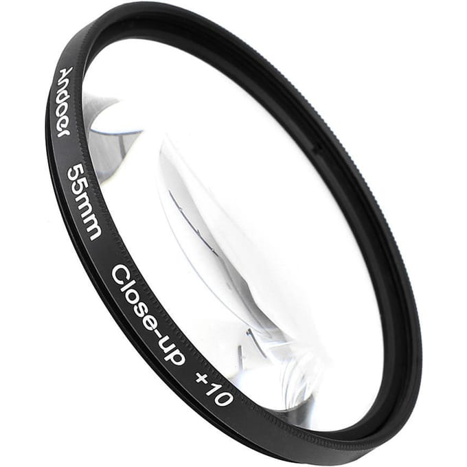 55mm Macro Close-Up Filter met Etui voor Nikon Canon Tamron Sigma 55 mm black