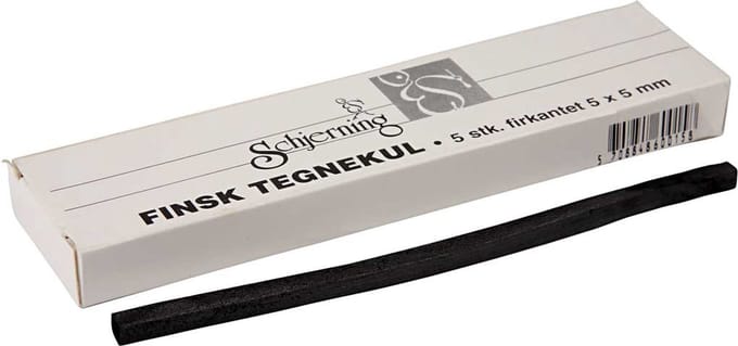Schjerning Houtskool Sticks 5x5 Mm L= 15 Cm 5 Stuks
