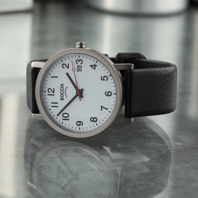 Boccia Titanium 3622-03 Heren Horloge 38mm
