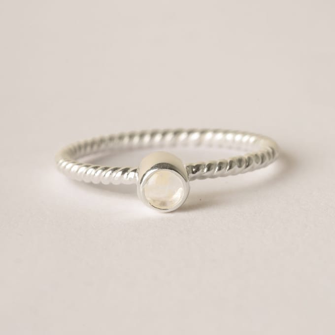diluna.nl - Ring Maansteen - 925 sterling zilveren edelsteen sieraden