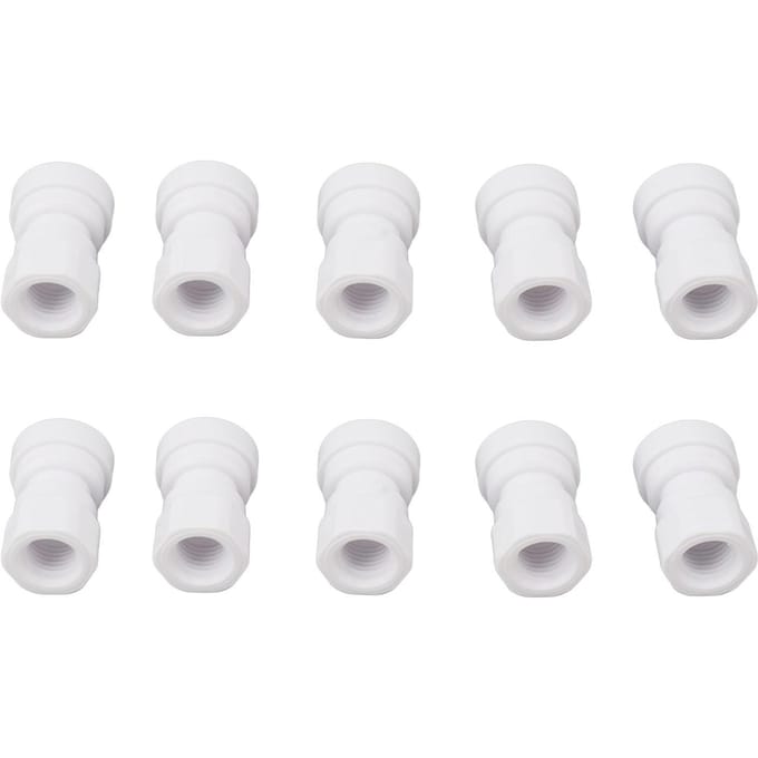 10 Stuks Plastic Snelkoppelingen Multifunctionele Plastic Snelkoppeling voor Huiswijnhuis 3/8 white