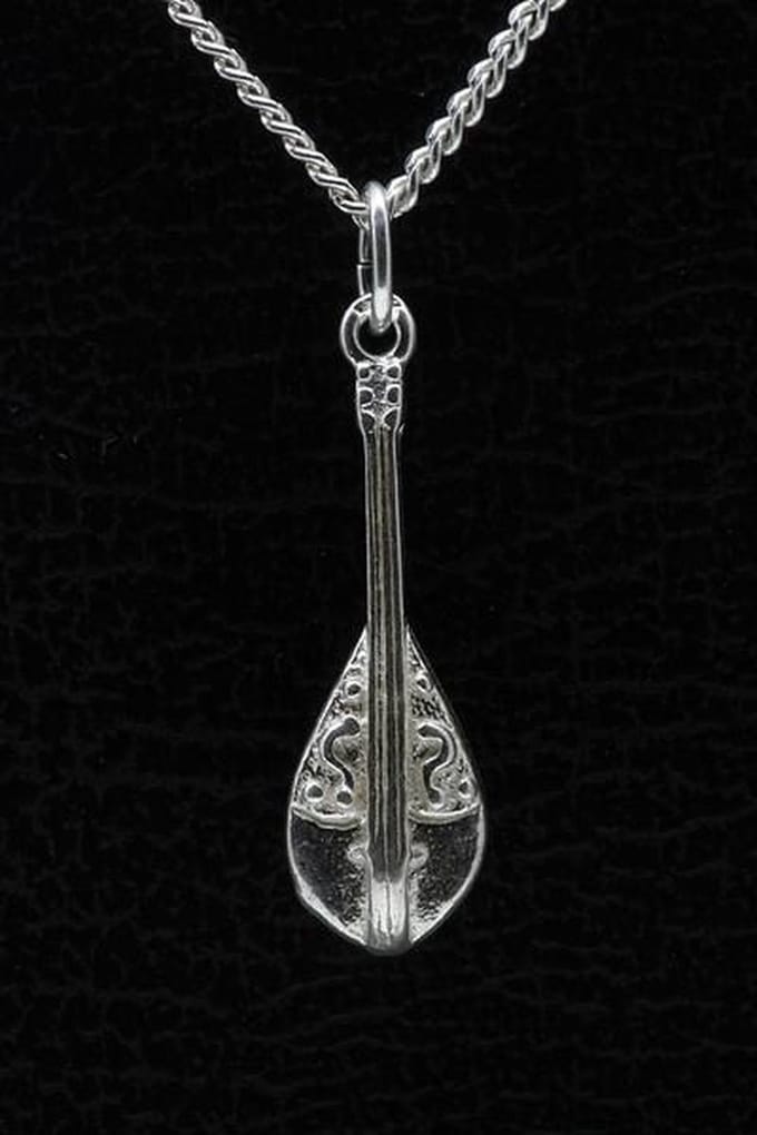 Zilveren Luit ketting hanger