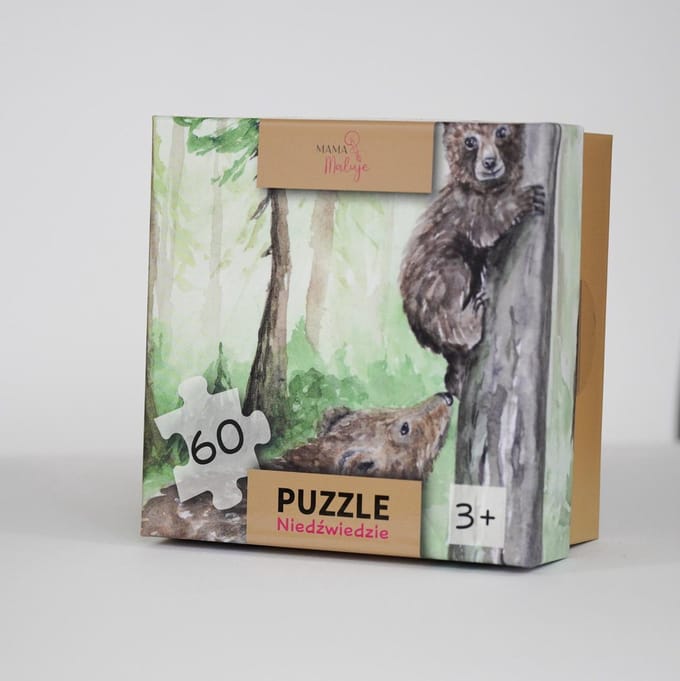 Puzzle 60 Niedźwiedzie - Puzzel 60 Beren