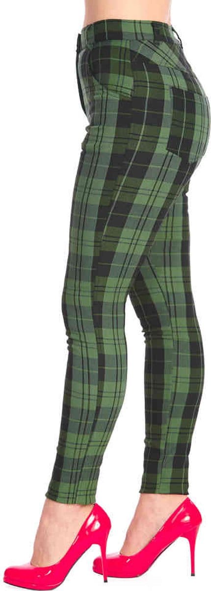 Banned - Power Broek rechte pijpen - S - Groen