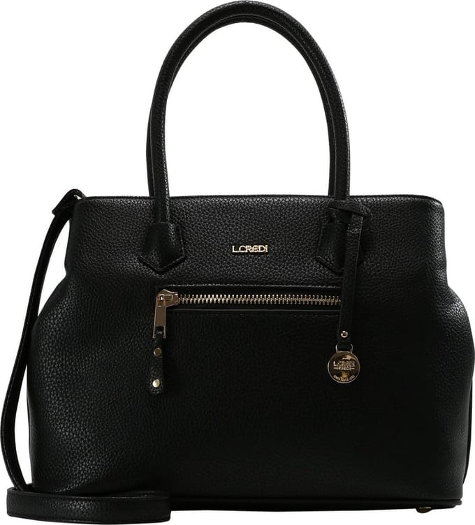L.CREDI handtas schoudertas Maxima Handle Bag Black zwart