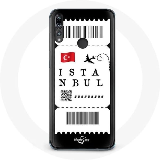 Coque pour Huawei p30 lite Billet d'avion Istanbul Turquie