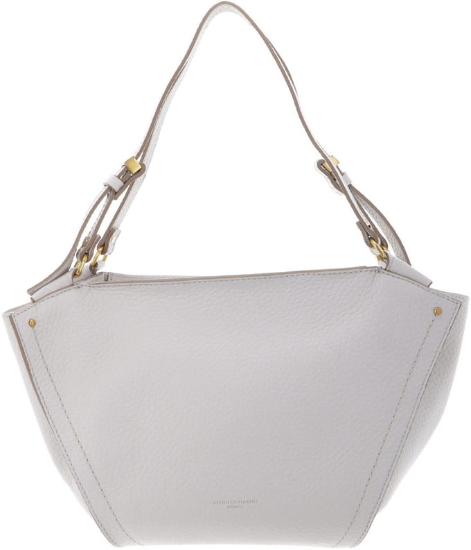 GIANNI CHIARINI Leren handtas schoudertas Bloom Hand Bag Sabbia crème