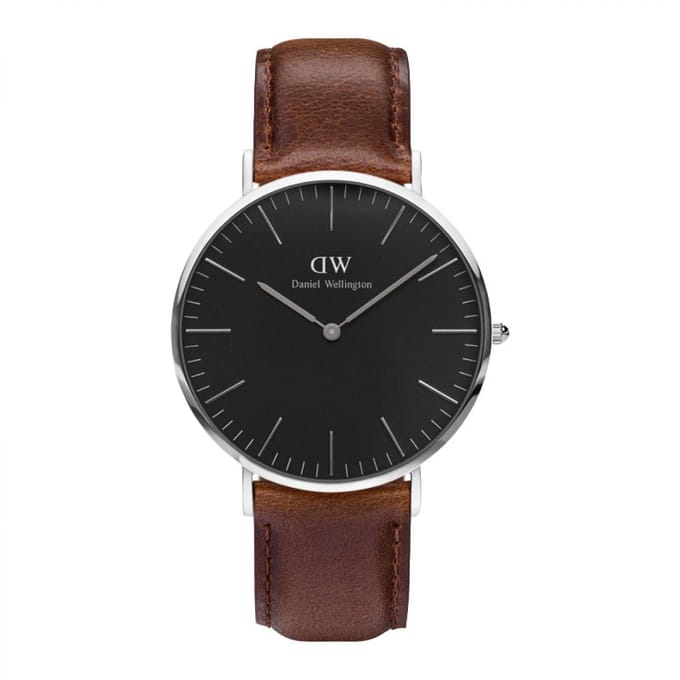 Daniel Wellington DW Watch Classic Bristol Black Silver 40mm