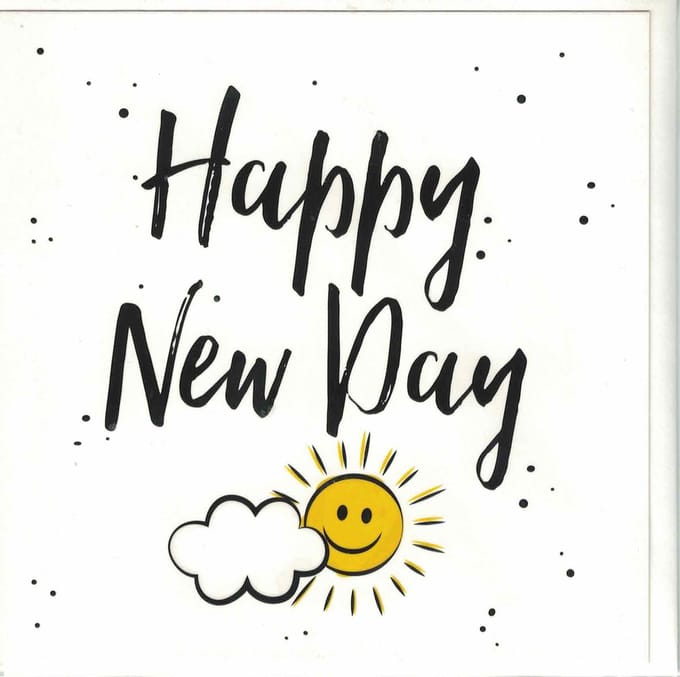 Wenskaart - Kaart - Happy New Day